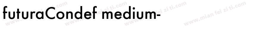futuraCondef medium字体转换